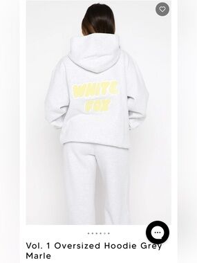 White Fox Making the Most Oversized Hoodie NWT
